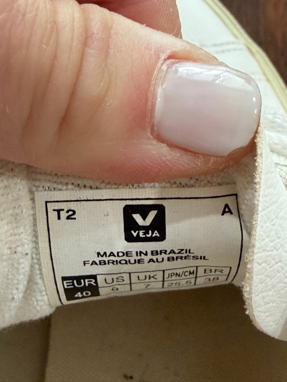 Veja Campo Women's White Leather Low Top Lace Up Athletic Sneakers Shoes Size 9 - Picture 8 of 11